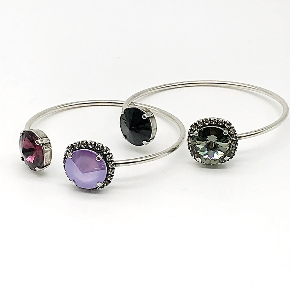 Designer Bangle bracelet,crystal cuff bracelet,adjustable - Picture 4 of 4